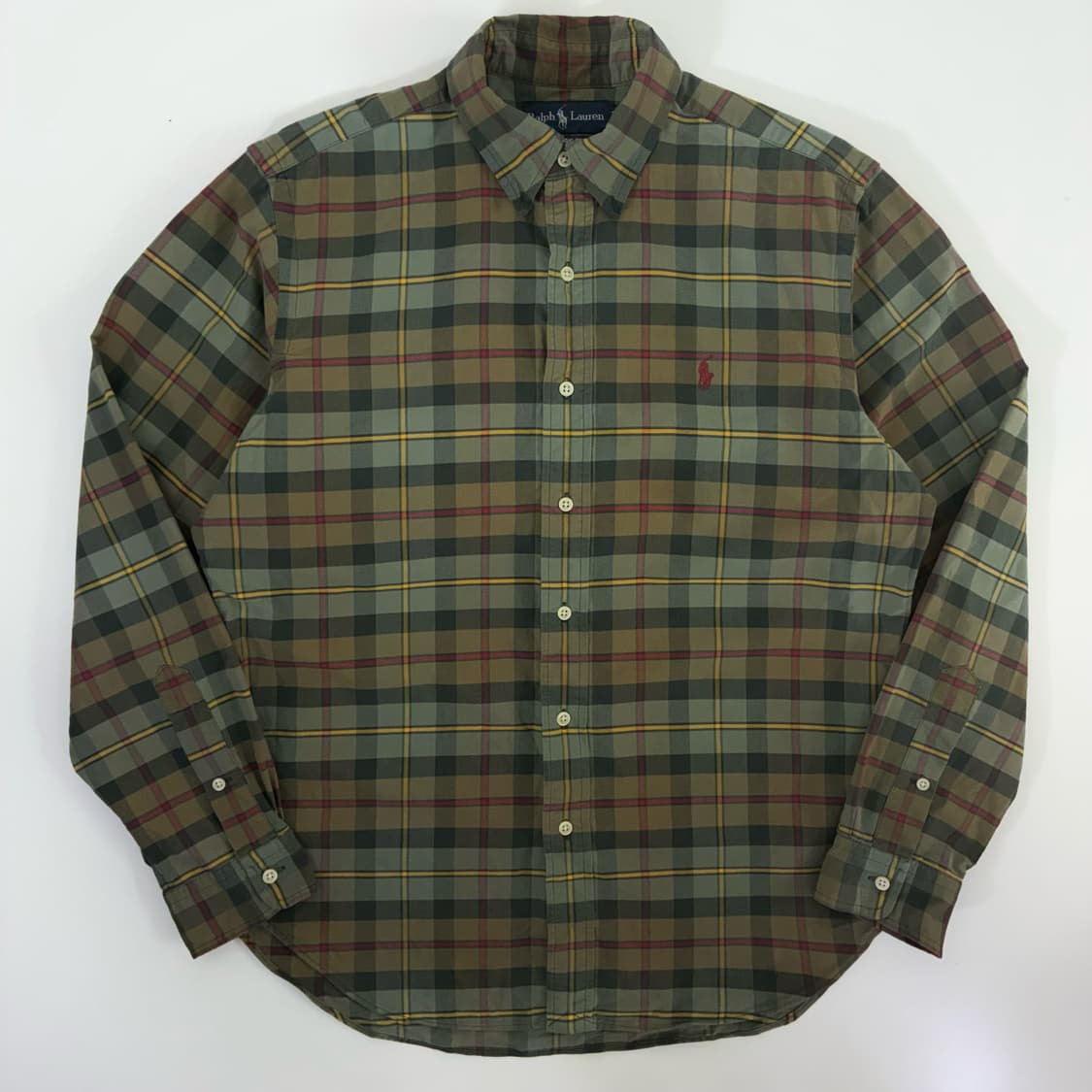 Polo  폴로 랄프로렌 자수 코튼 체크 셔츠 상품이미지1