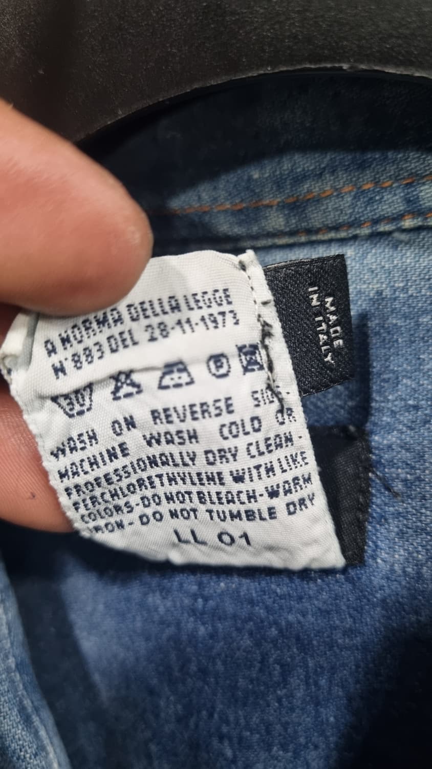 돌체엔가바나 올드스쿨 데님셔츠 100~105 상태좋음 상품이미지5