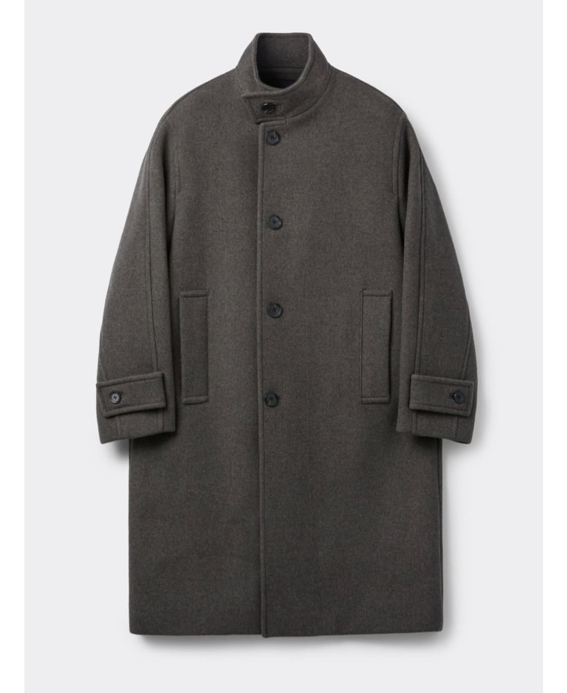 커스텀멜로우 WoolHighneck Coat 코트 브라운 상품이미지3