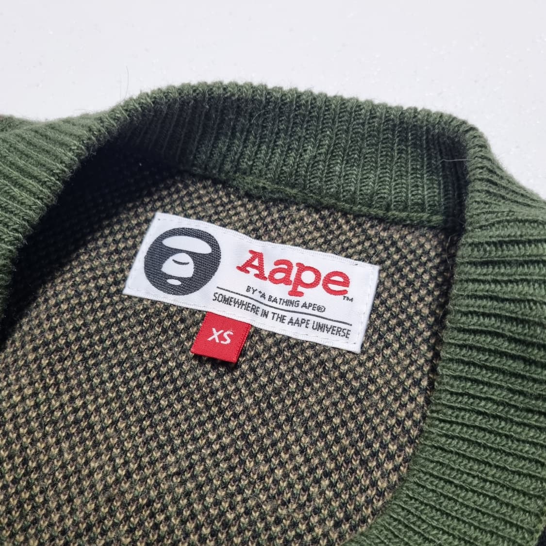 AAPE 카모 니트 - XS 상품이미지9