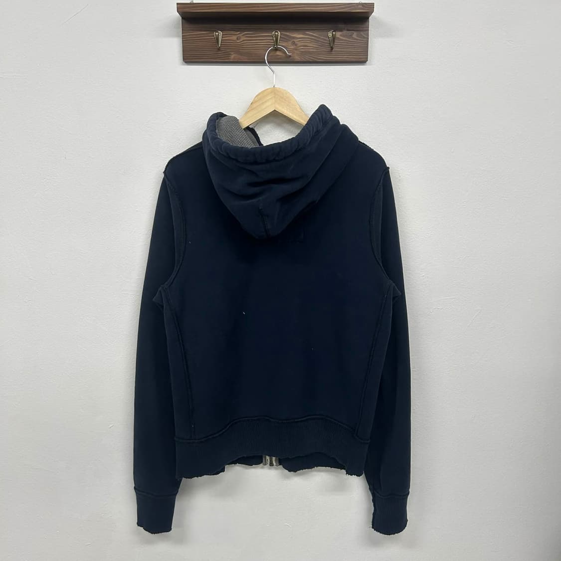 [L] 아베크롬비 Y2K 올드스쿨 네이비 후드집업 상품이미지2