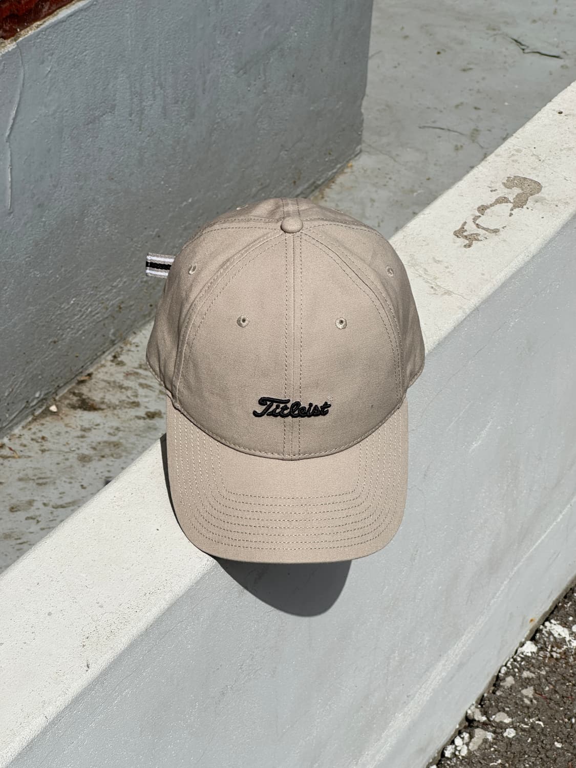 [F] 타이틀리스트 로고 골프 베이지 볼캡 모자 상품이미지1