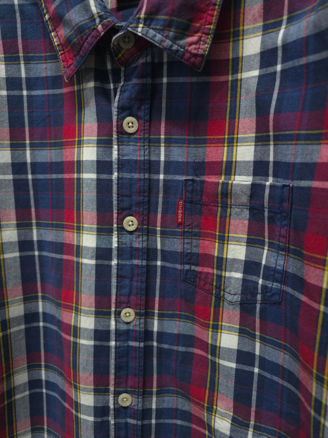 디키즈(DICKIES) 워싱 체크셔츠 (55~66) 상품이미지3