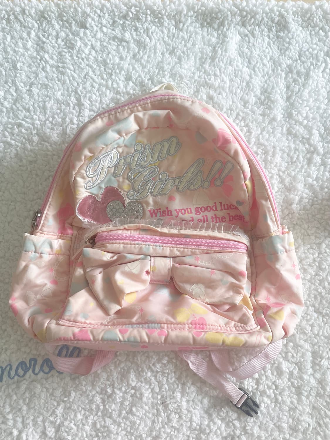 모리걸 헤이세이 핀터레스트 핑크 리본 하트 백팩 💝🎀💛 상품이미지1