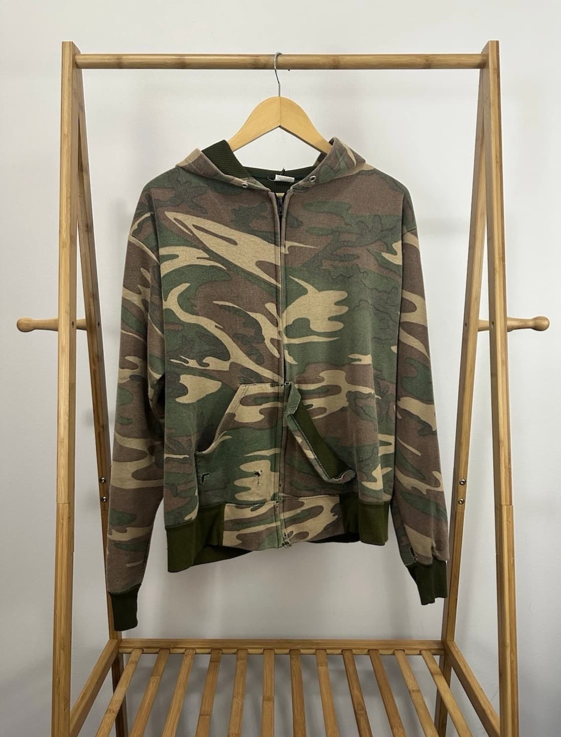 빈티지 80s 카모 후드집업  상품이미지1