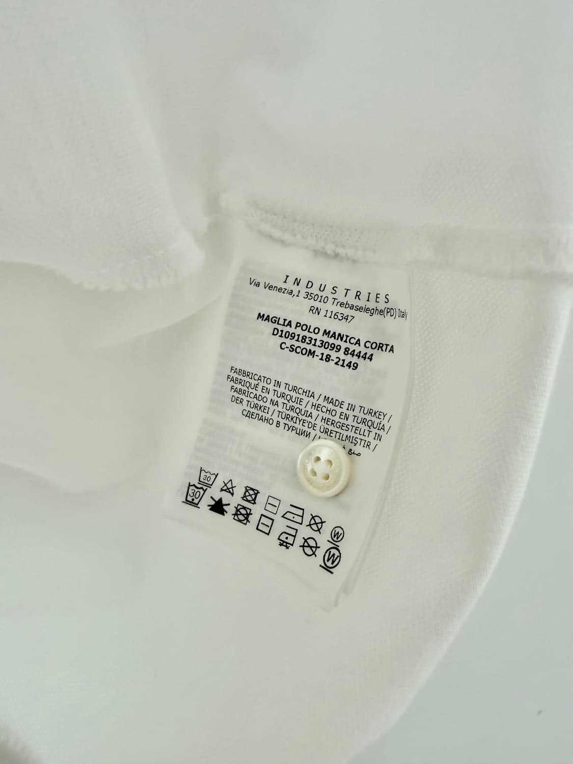 몽클레어 카라 반팔티 화이트  상품이미지3