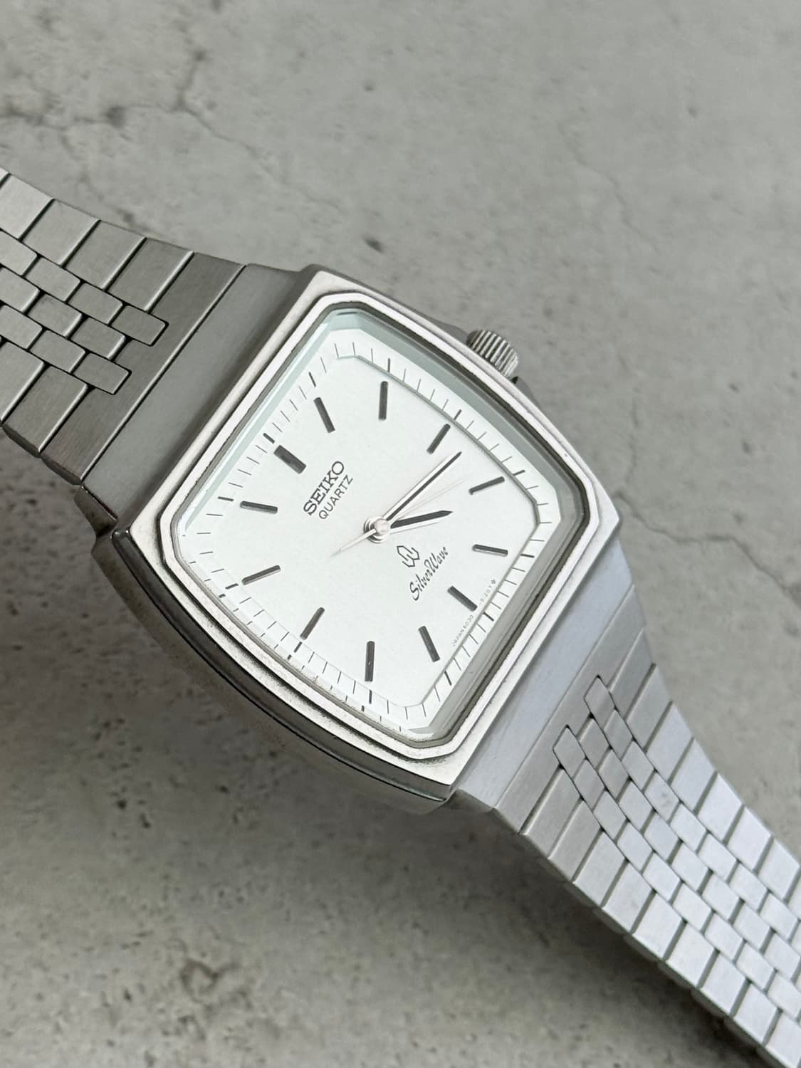 80s 빈티지 세이코 실버웨이브 쿼츠 상품이미지5