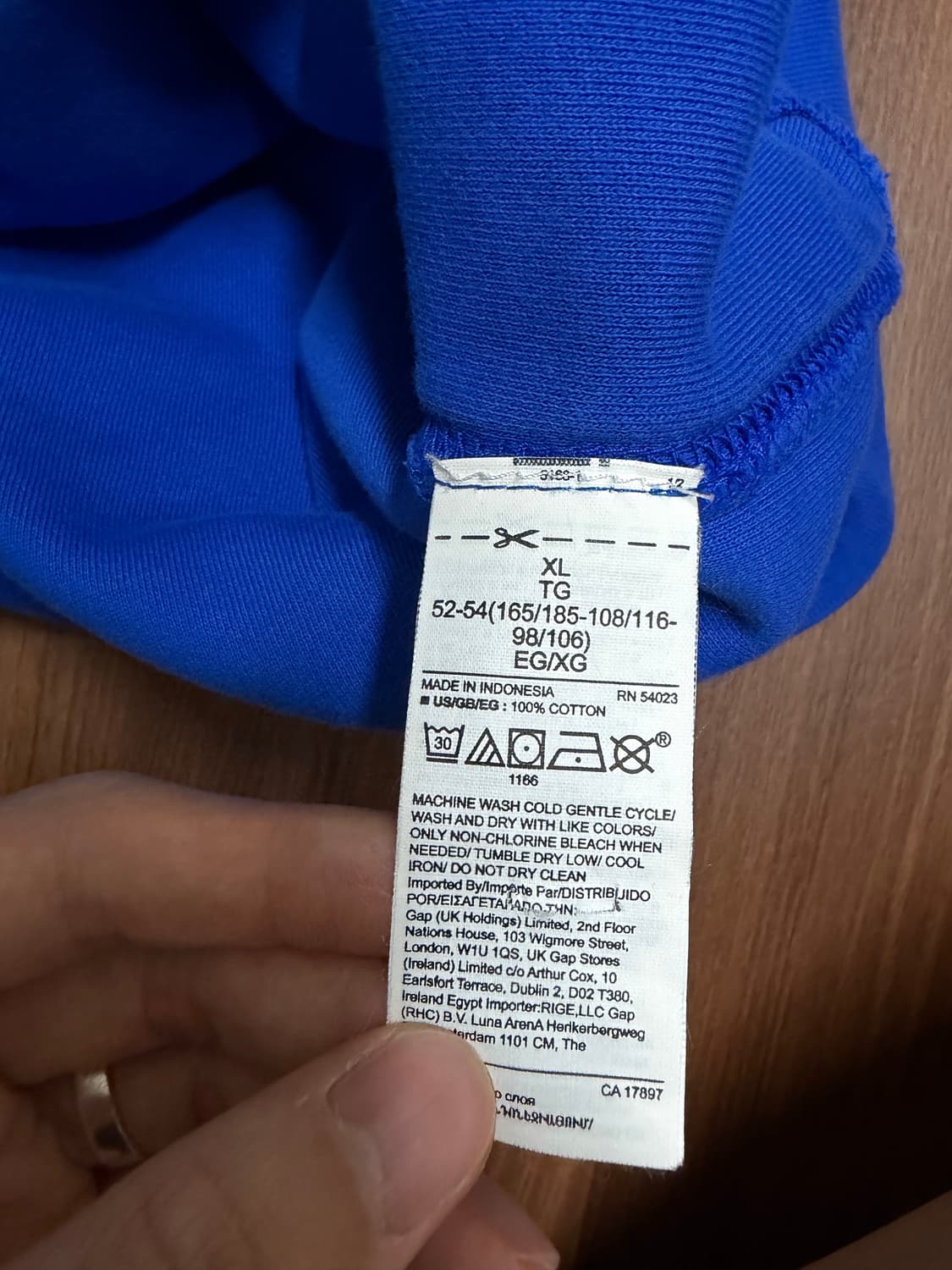 이지 갭 후드 블루 상품이미지6