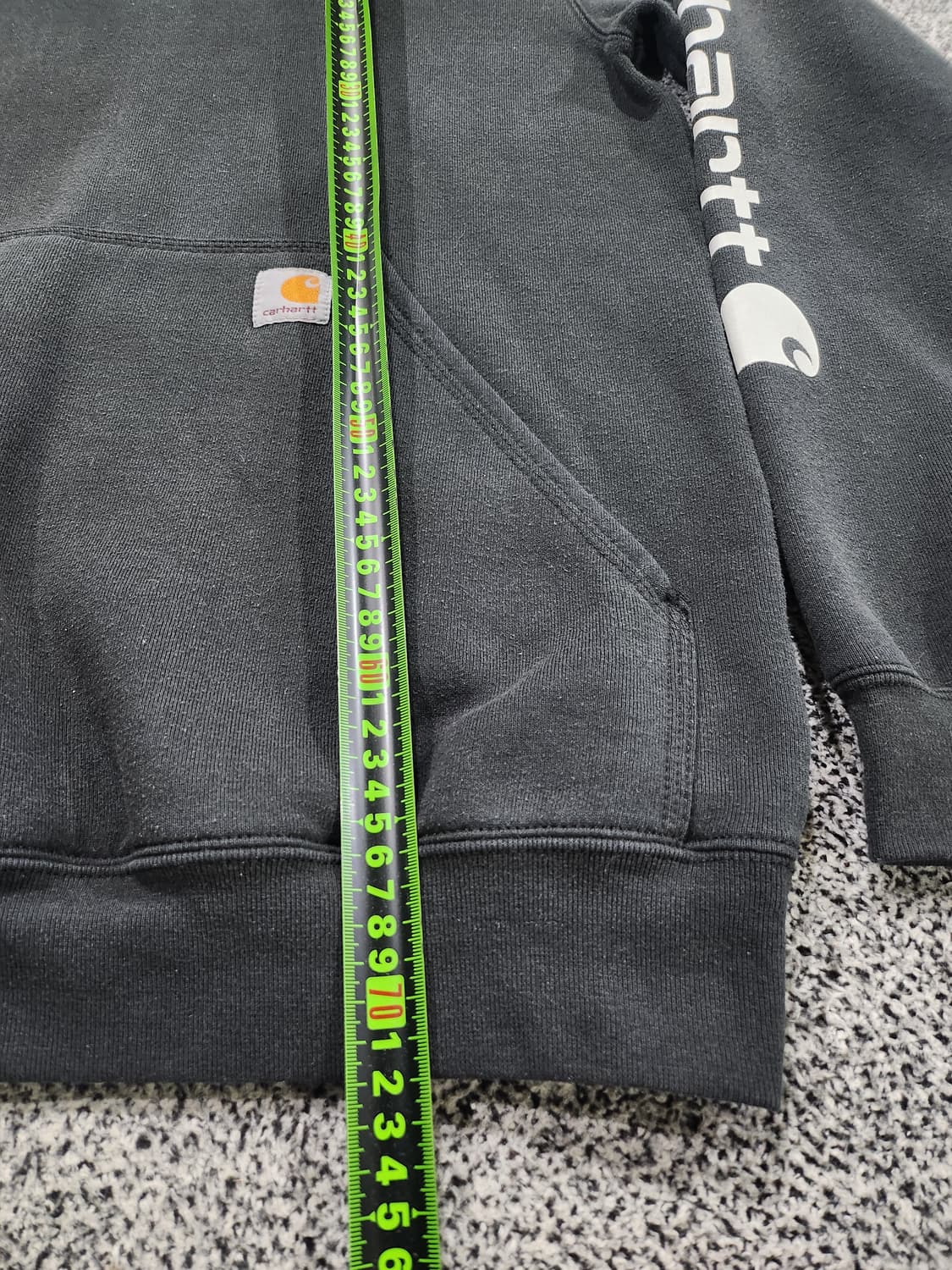 칼하트 로고 후드티 블랙 S 상품이미지6