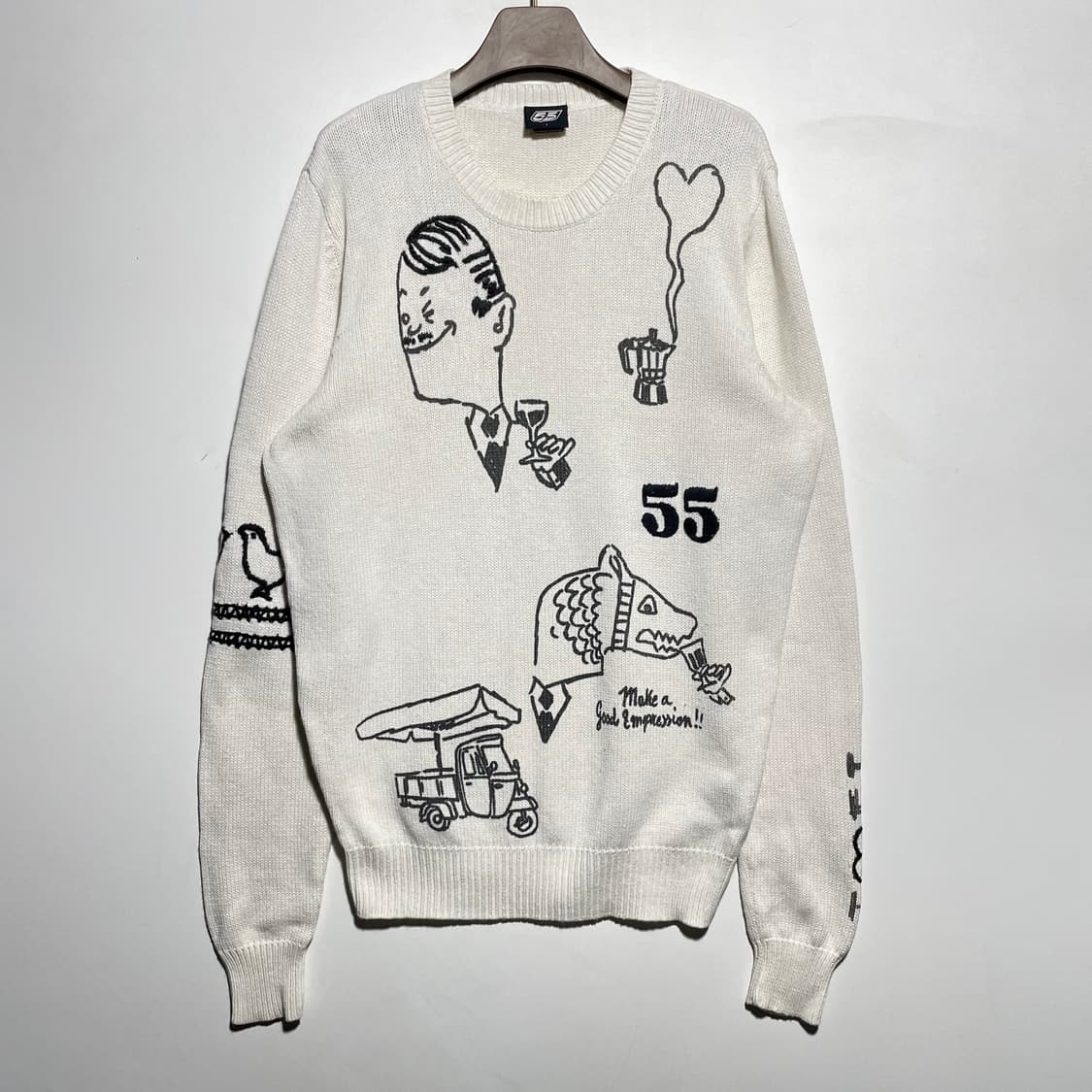 디젤 55DSL 빈티지 그래픽 니트 스웨터  상품이미지1