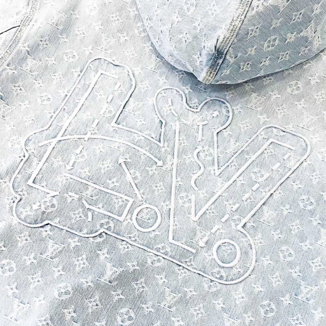 [52/매장판] 루이비통 X NBA 모노그램 데님 후드 자켓 상품이미지7