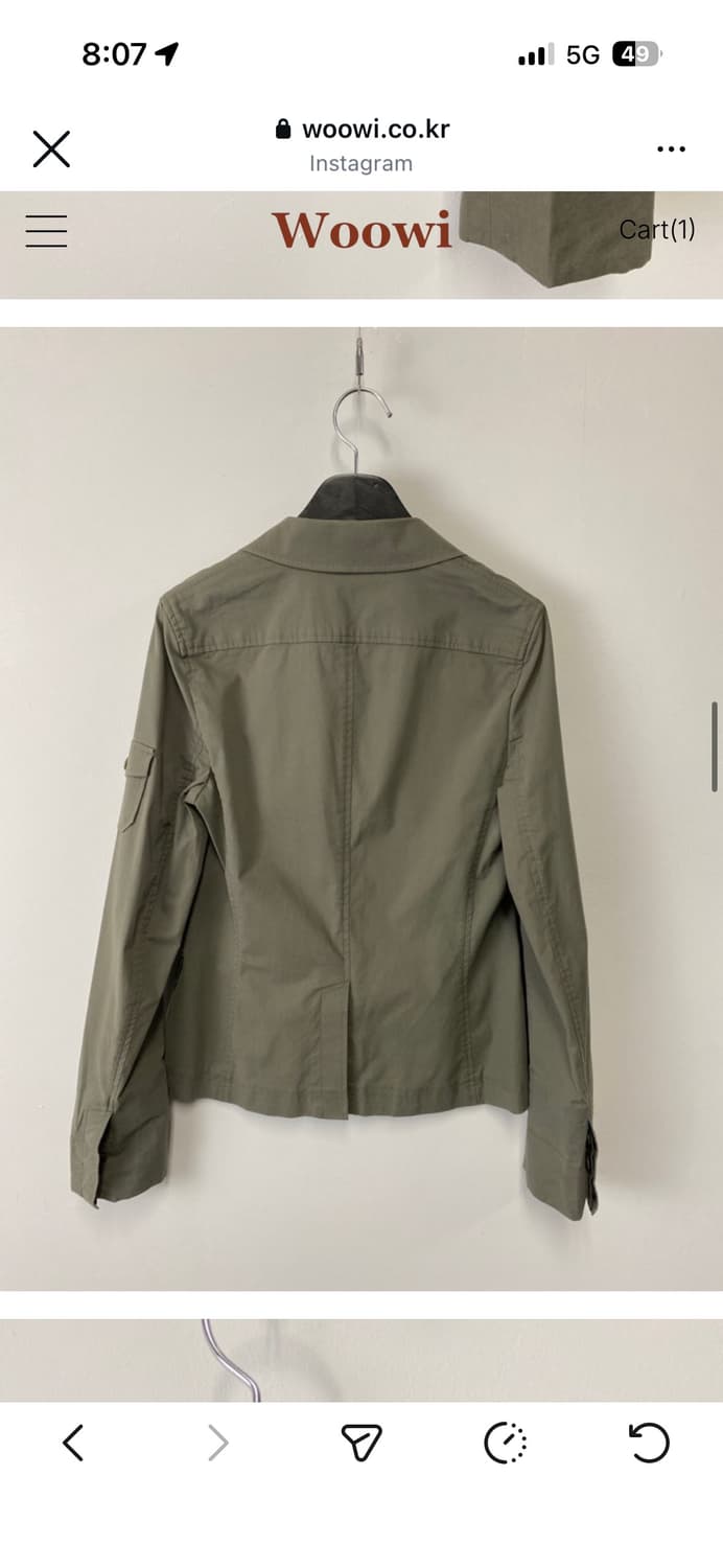 빈티지woowi 코튼셔츠자켓  상품이미지6