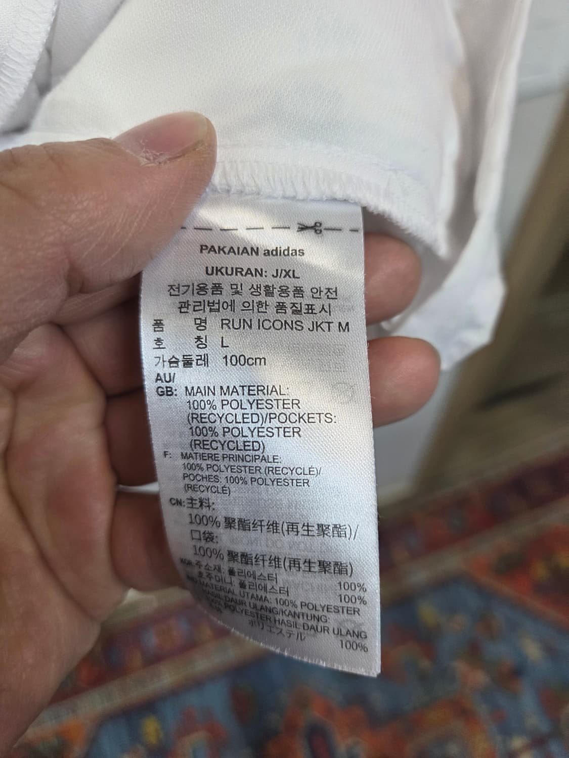 아디다스 아이콘스 아노락 삼선 스카치 후드 러닝자켓 L 상품이미지4