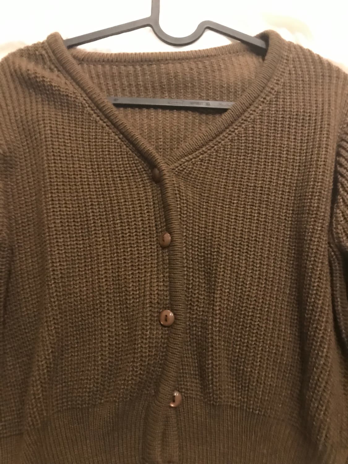 브라운 니트 가디건 상품이미지2