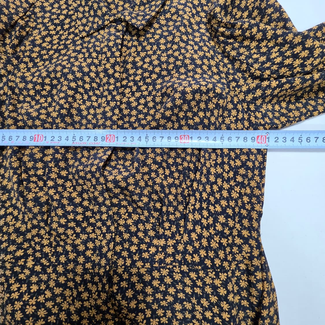 1327 ZARA 플라워 패턴 셔츠형 원피스 (허리끈 / 비스코스) 상품이미지4