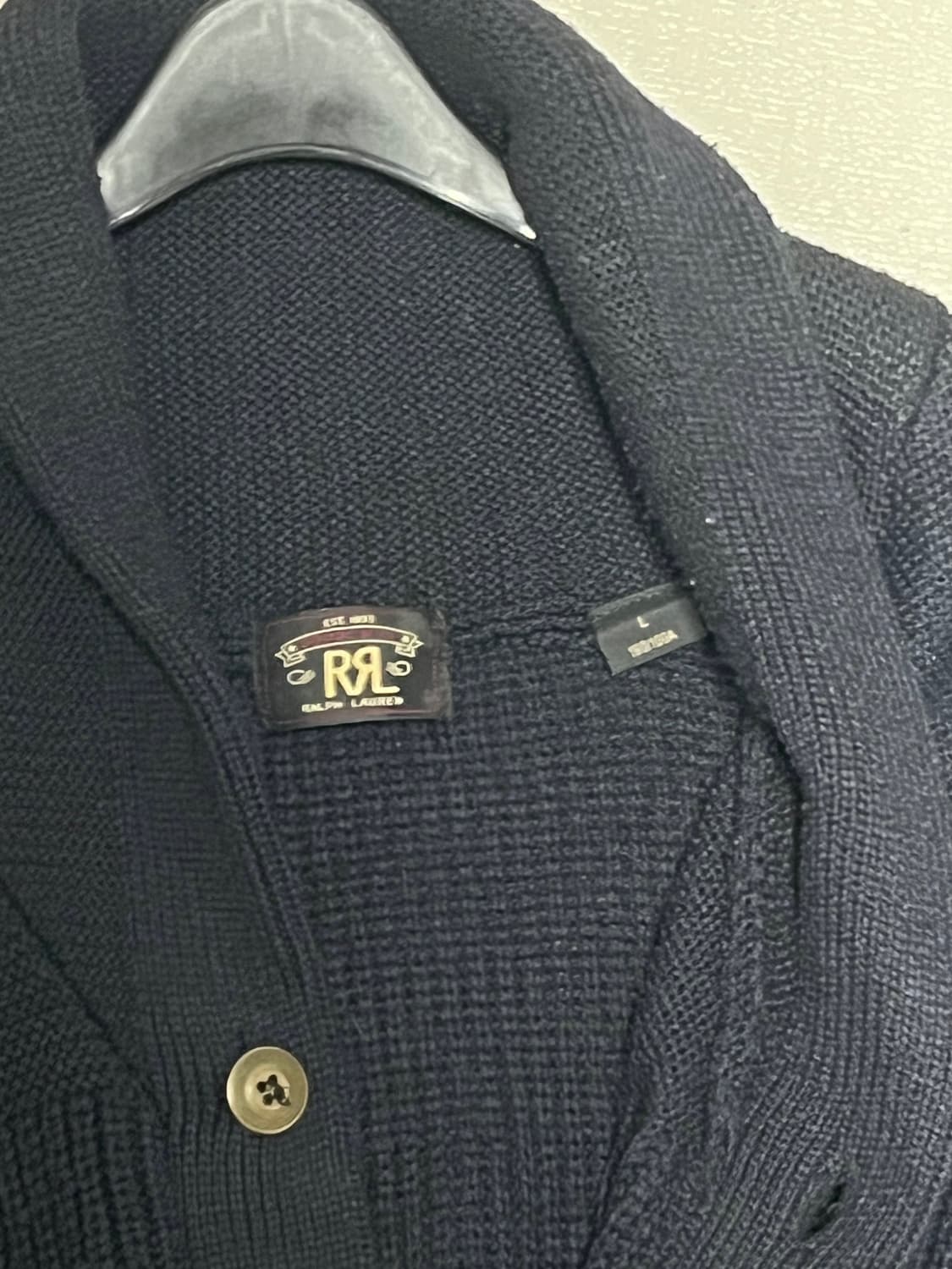 RRL 더블알엘 숄카라 가디건 Large 상품이미지2