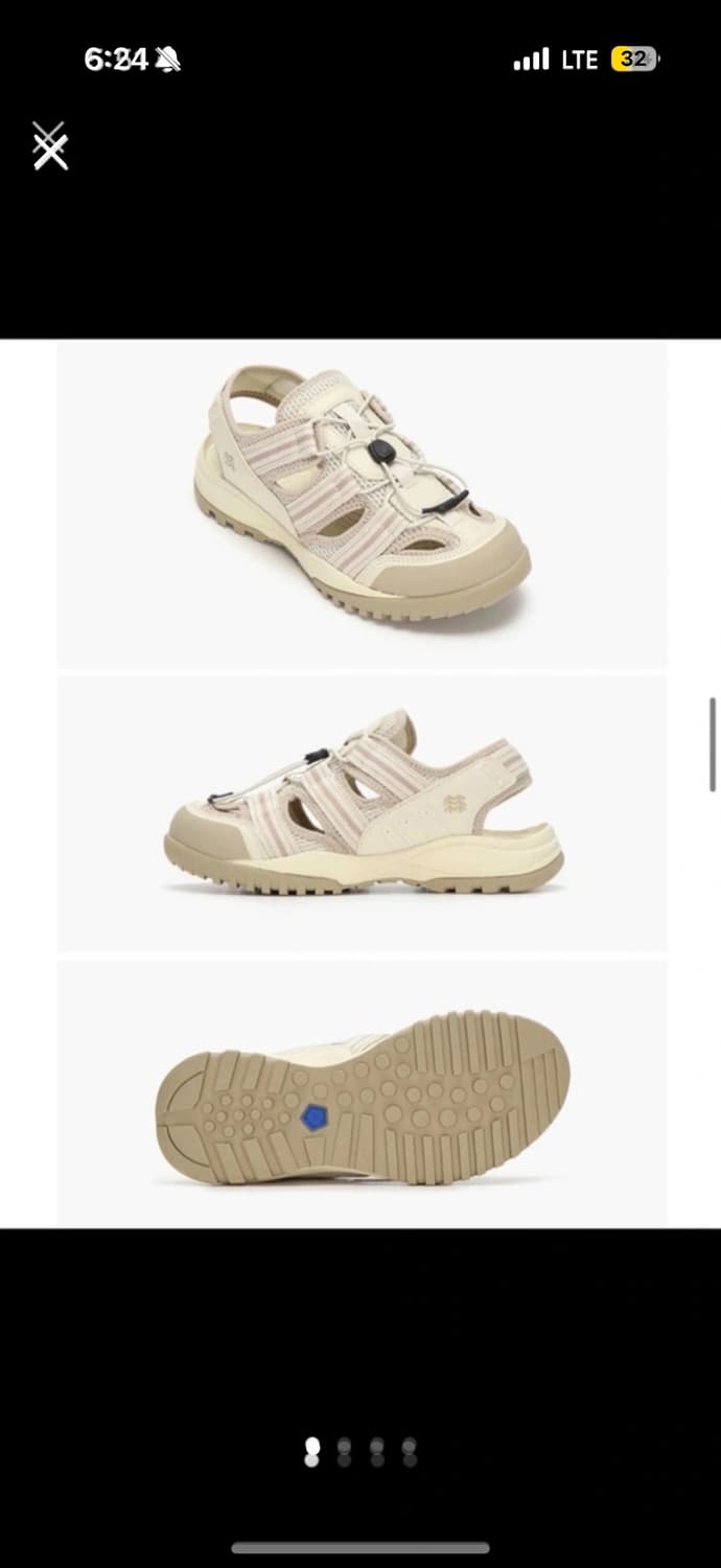 새상품) 코오롱 샌들 베이지 상품이미지2