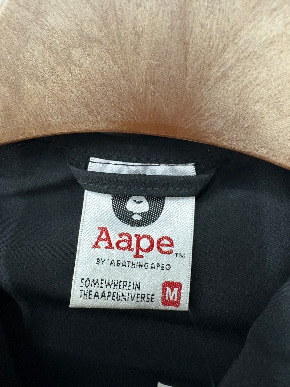 에이프 X 원피스 블랙 나일론 후드집업 바람막이 자켓 A3810 상품이미지9