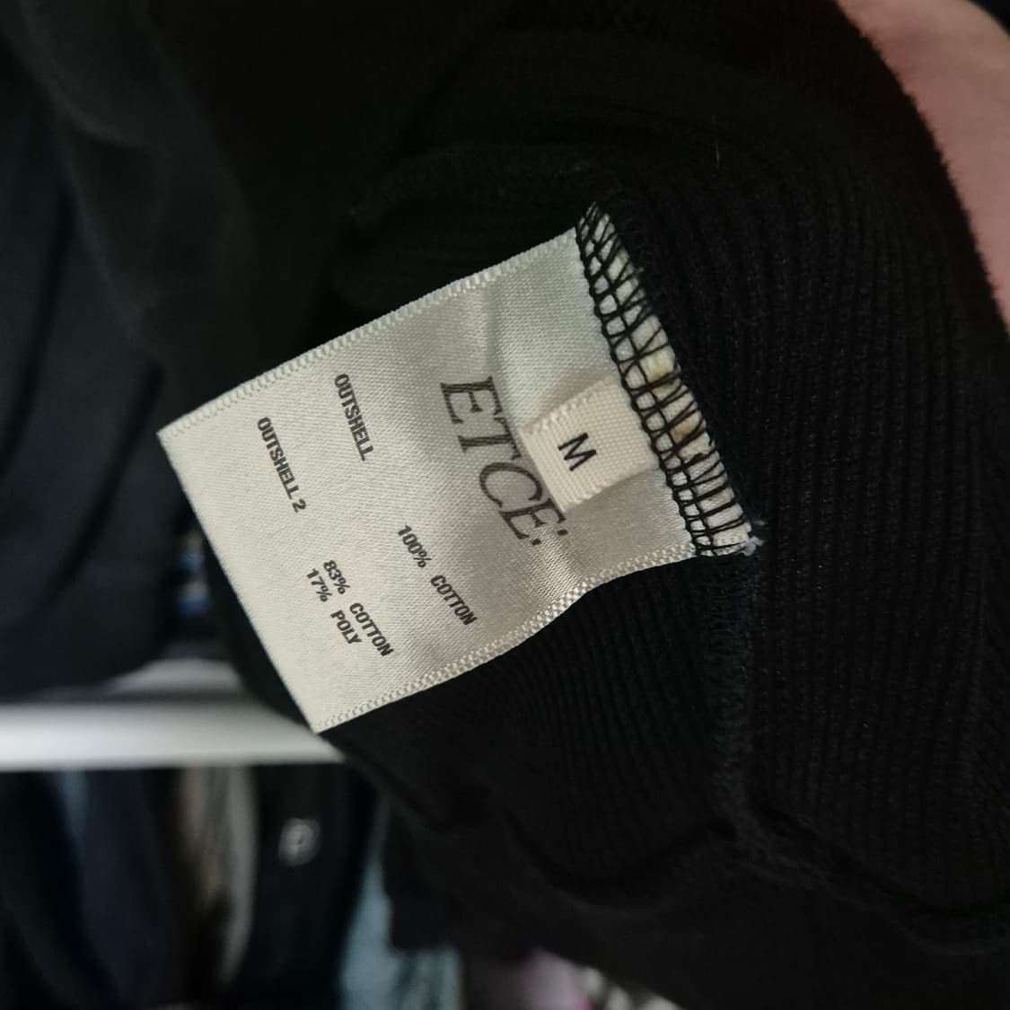 ETCE BOY HOOD CROSS SWEATSHIRTS (BLACK) 상품이미지3