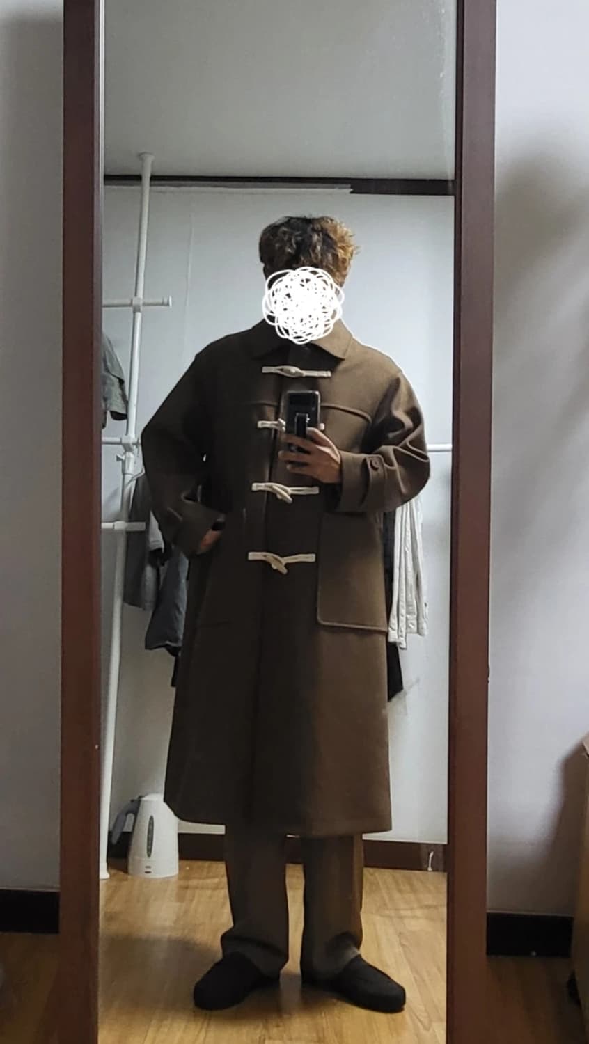 키뮤어 더플 코트 떡볶이코트 브라운 L 상품이미지7