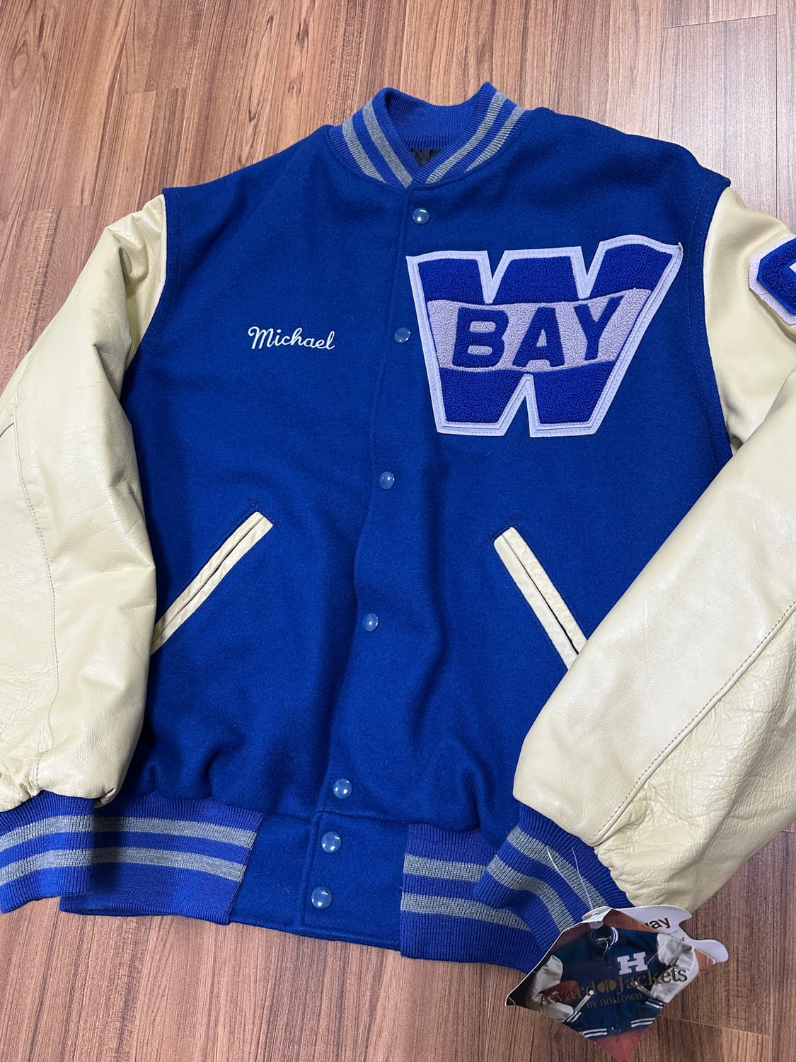 90s 할로웨이 Holloway 바시티 자켓 L(Made in USA) 상품이미지3