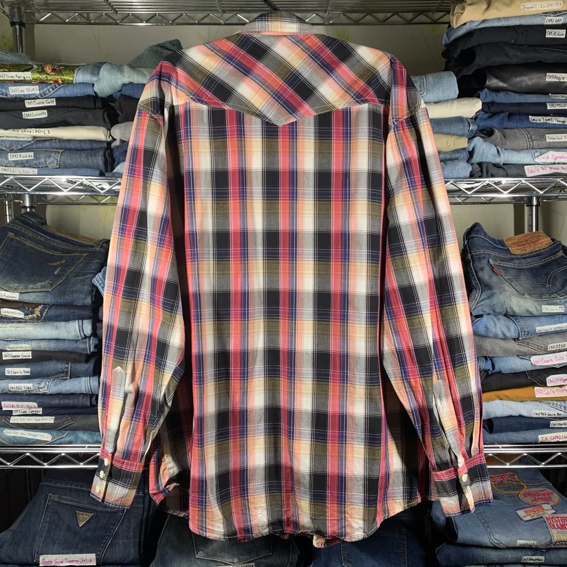 [L] Lee 타탄체크 웨스턴 코튼셔츠 상품이미지3