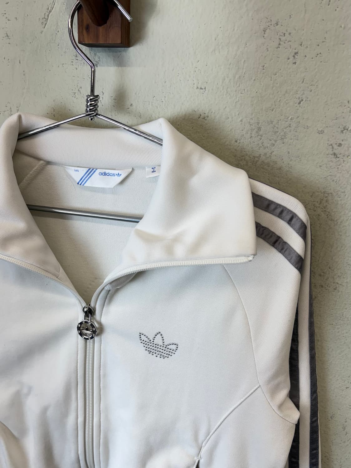 아디다스 빈티지 글리터 큐빅 화이트 트랙탑 져지 상품이미지5