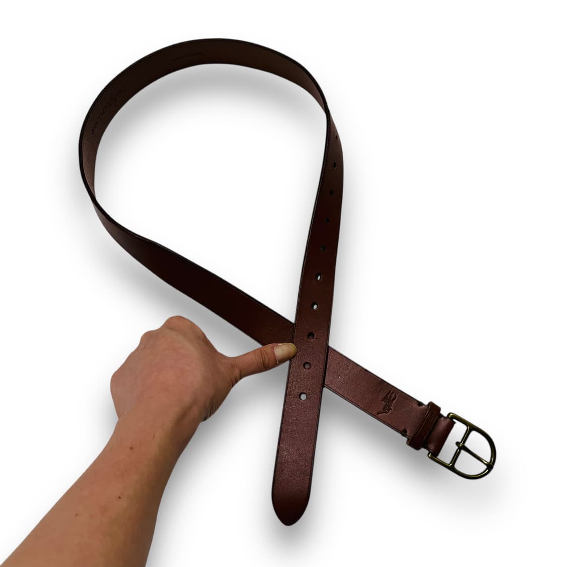 폴로 랄프로렌 포니 로고 빈티지 가죽 벨트 상품이미지4