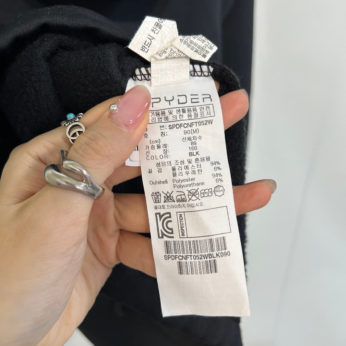 스파이더 여성 기모 집업 90 상품이미지4