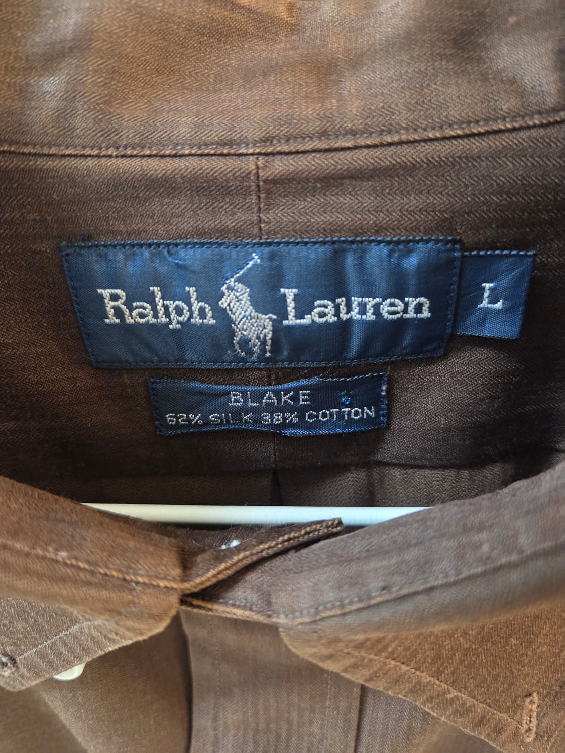 폴로 브라운 실크 셔츠 110 상품이미지3