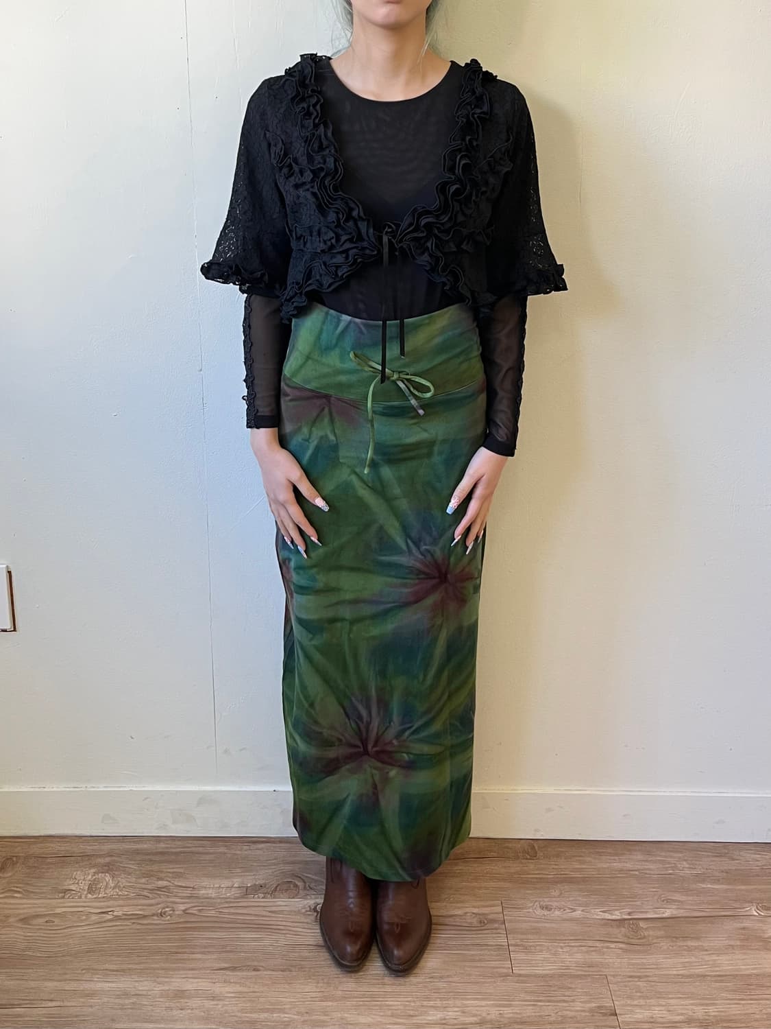 MALAIKA 오로라 밴딩 롱스커트 상품이미지7