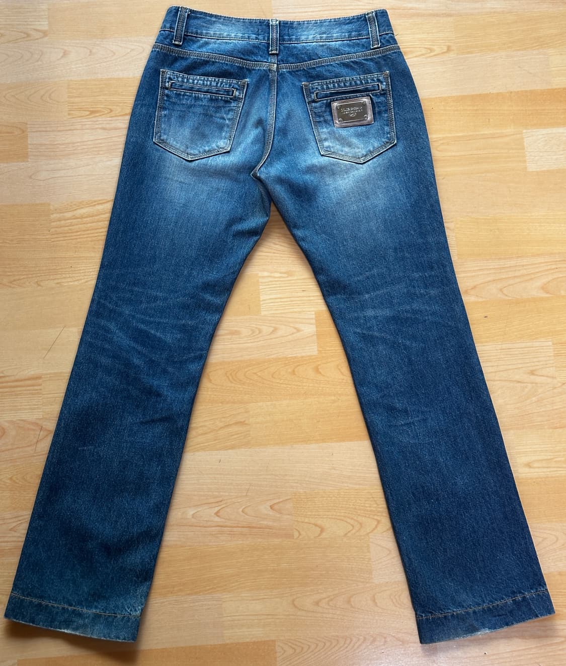 돌체앤가바나 정품 실버 플레이트 빈티지 중청 스트레이트 데님 상품이미지3