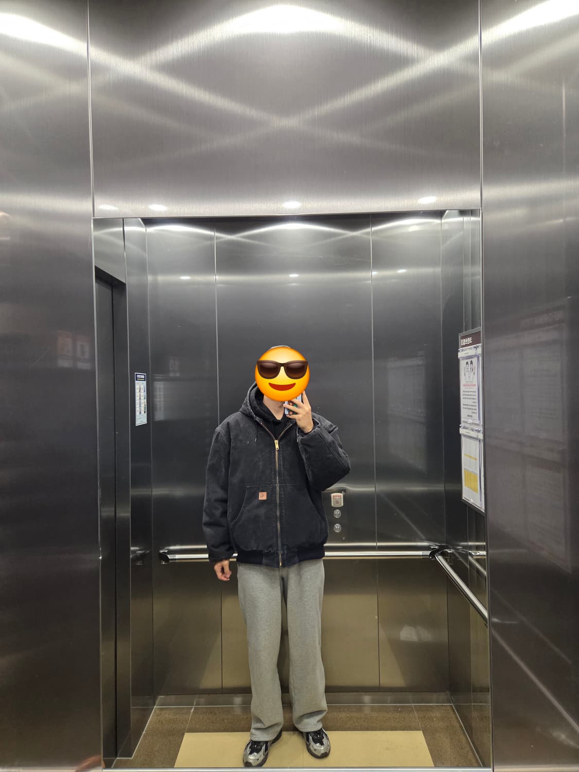 칼하트 j130 후드집업 블랙 XL 상품이미지1