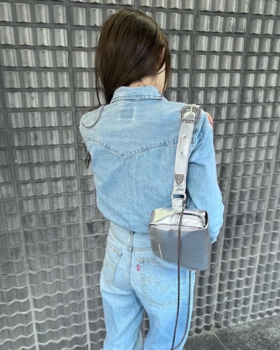 미스테리어스호텔 웨스턴 벨트백 실버 상품이미지1