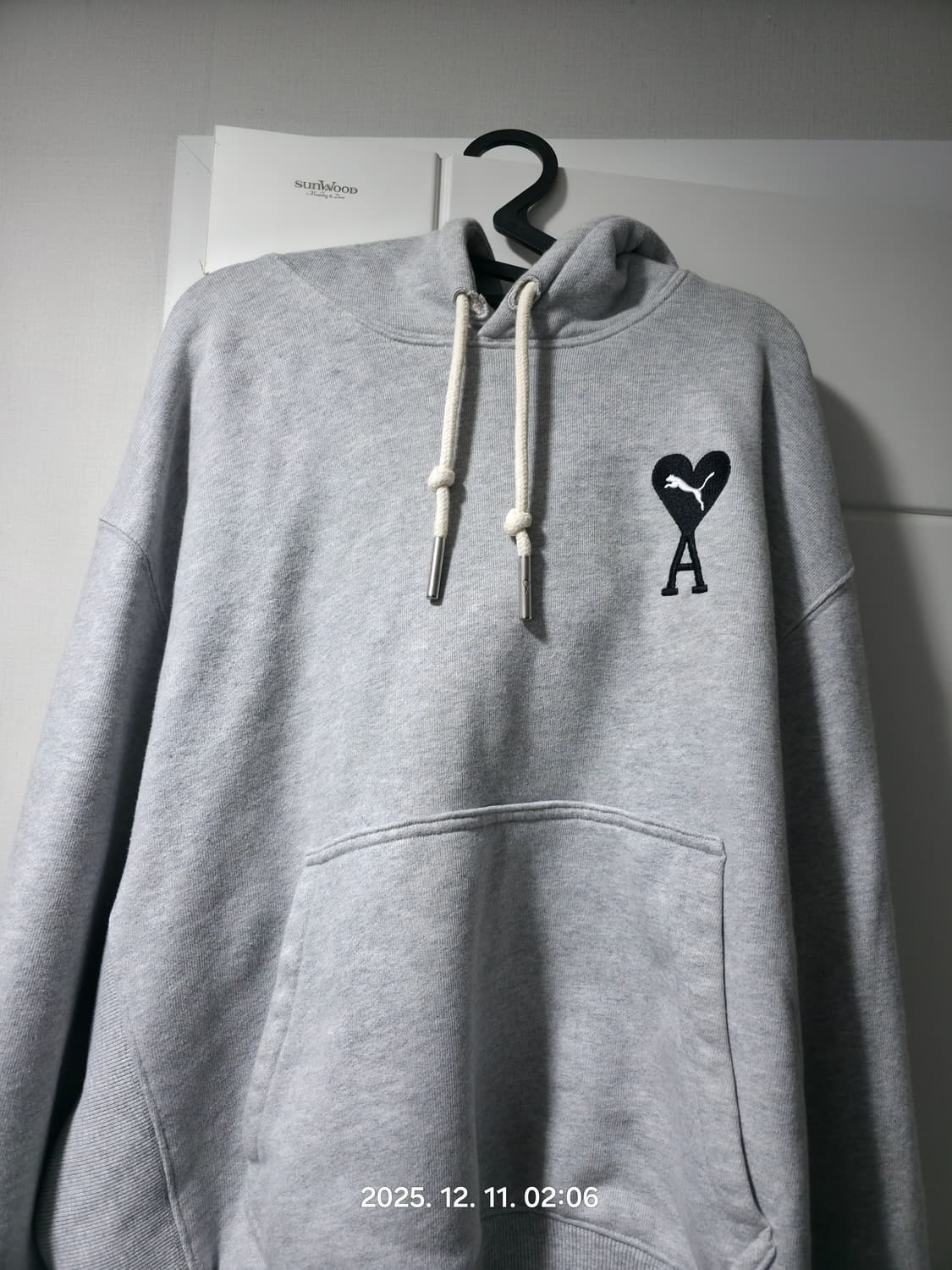 Ami 퓨마 후드티 그레이 xl 상품이미지1