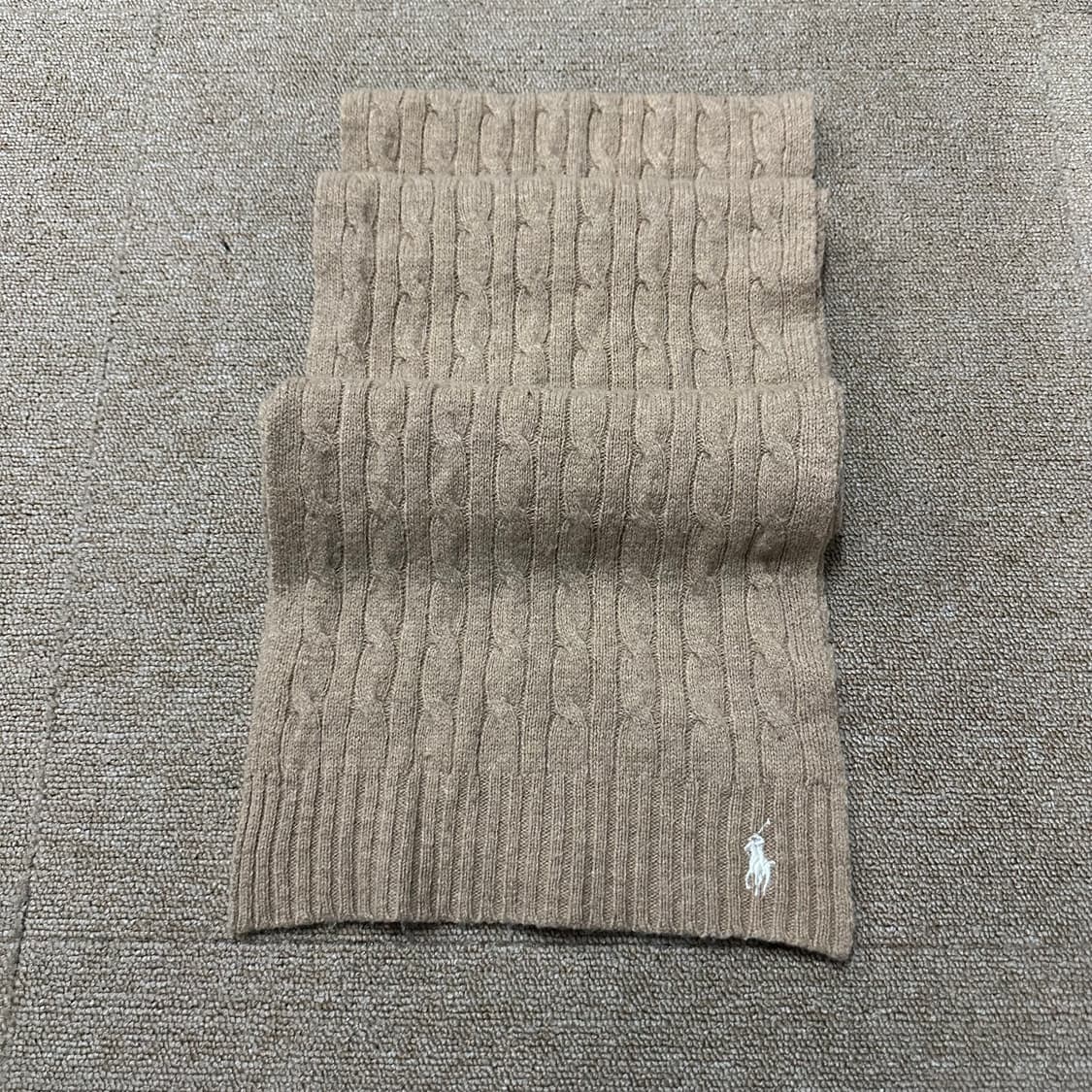 폴로 랄프로렌 케이블 베이지 머플러 목도리 상품이미지2