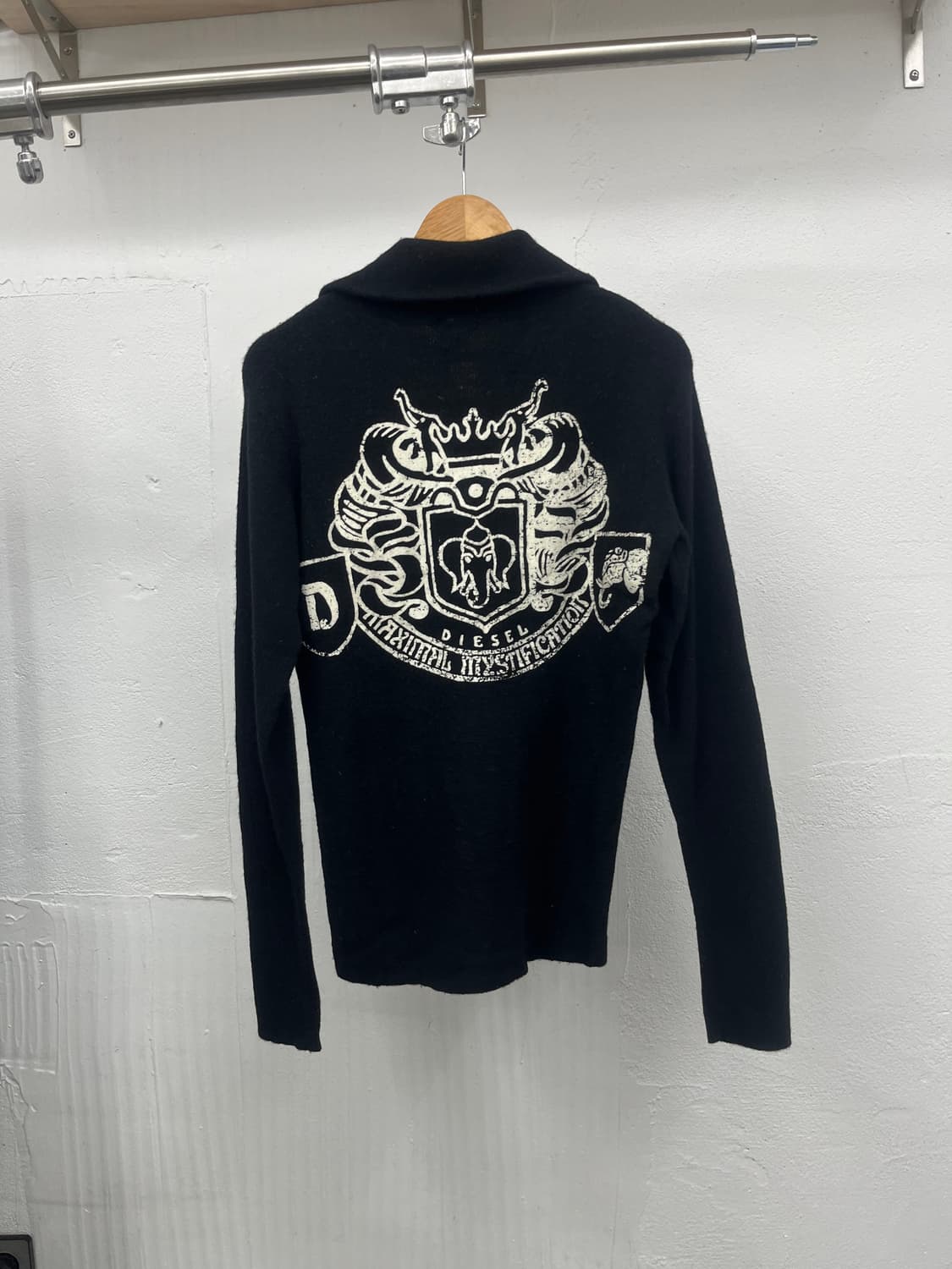 ~66) DIESEL 2WAY Y2K 니트 집업 상품이미지1