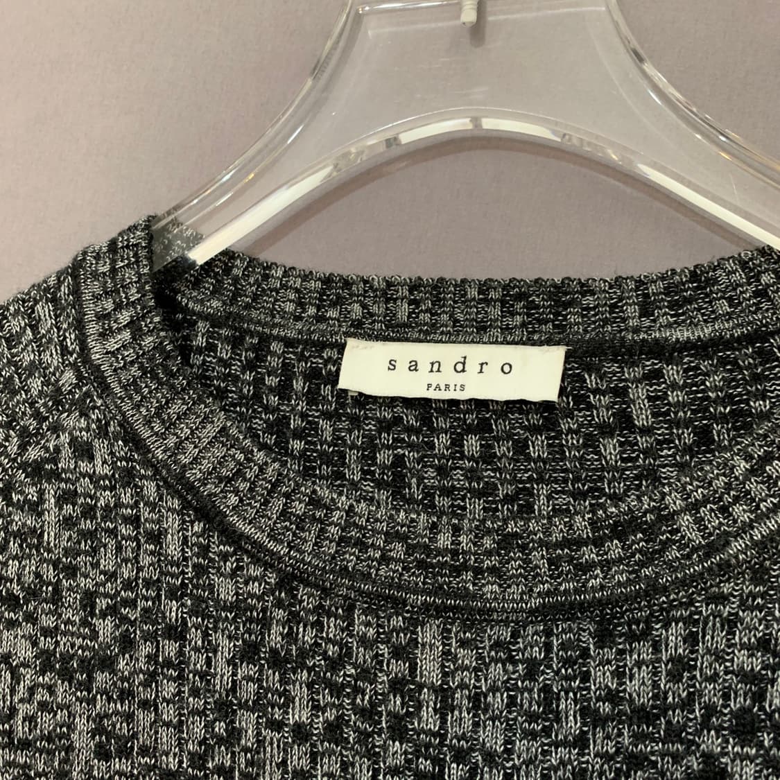 1 SANDRO 산드로 보카시 골지 사이드 슬릿 니트 긴팔티 상품이미지3