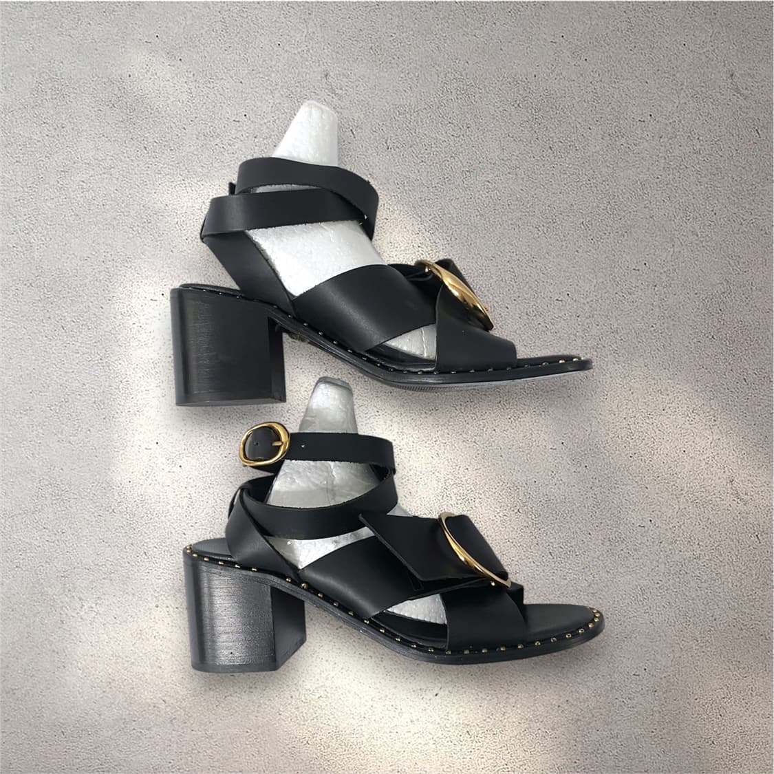 [245] Maje 가죽 골드 버클 스트랩 샌들 (No.548) 상품이미지4