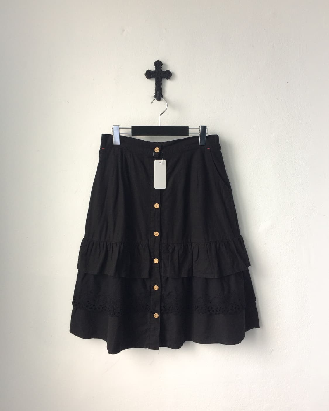 Punching point layer midi skirt 상품이미지1