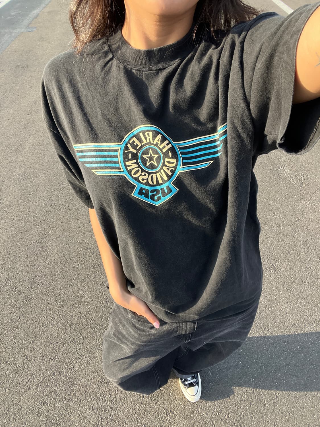 90s USA 빈티지 할리 데이비슨 '모터사이클 구디스' 티셔츠 상품이미지1