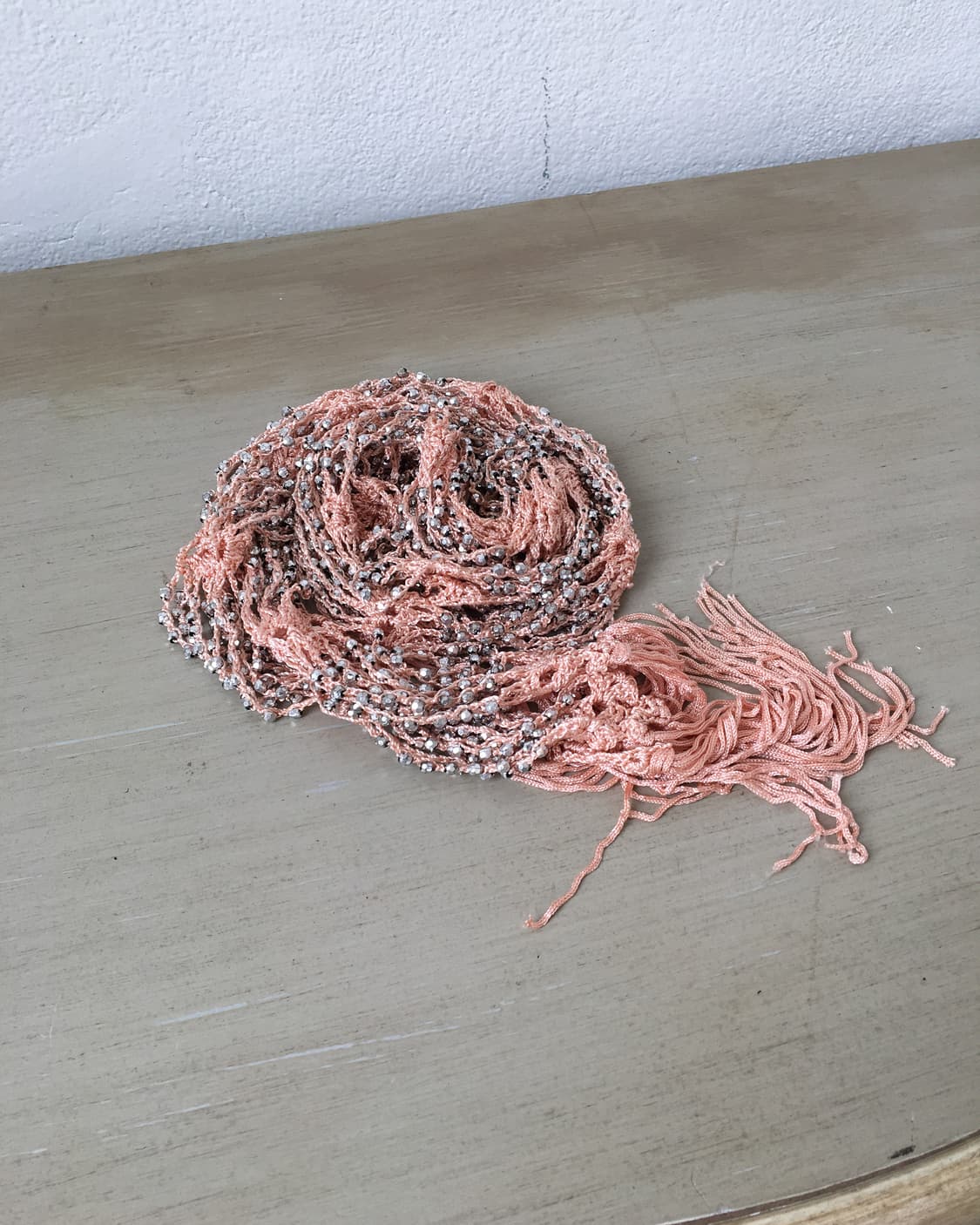 beads trimming net scarf 상품이미지2