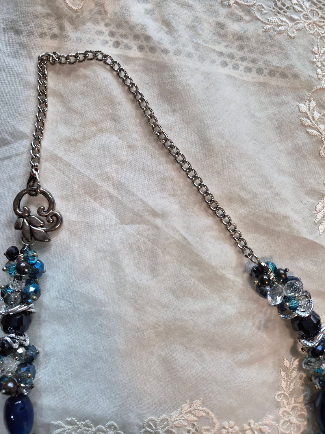 이태리 유리공예 블루톤 목걸이  상품이미지4