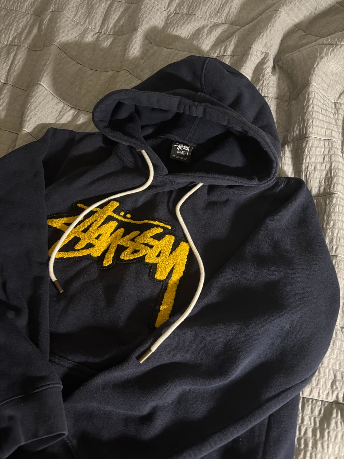 빈티지 네이비 스투시 후드티 상품이미지1