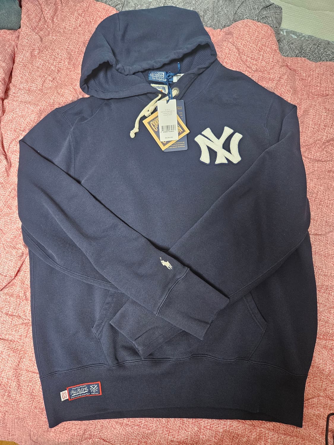 [L사이즈] 폴로 랄프로렌 양키스 플리스 후드 상품이미지3