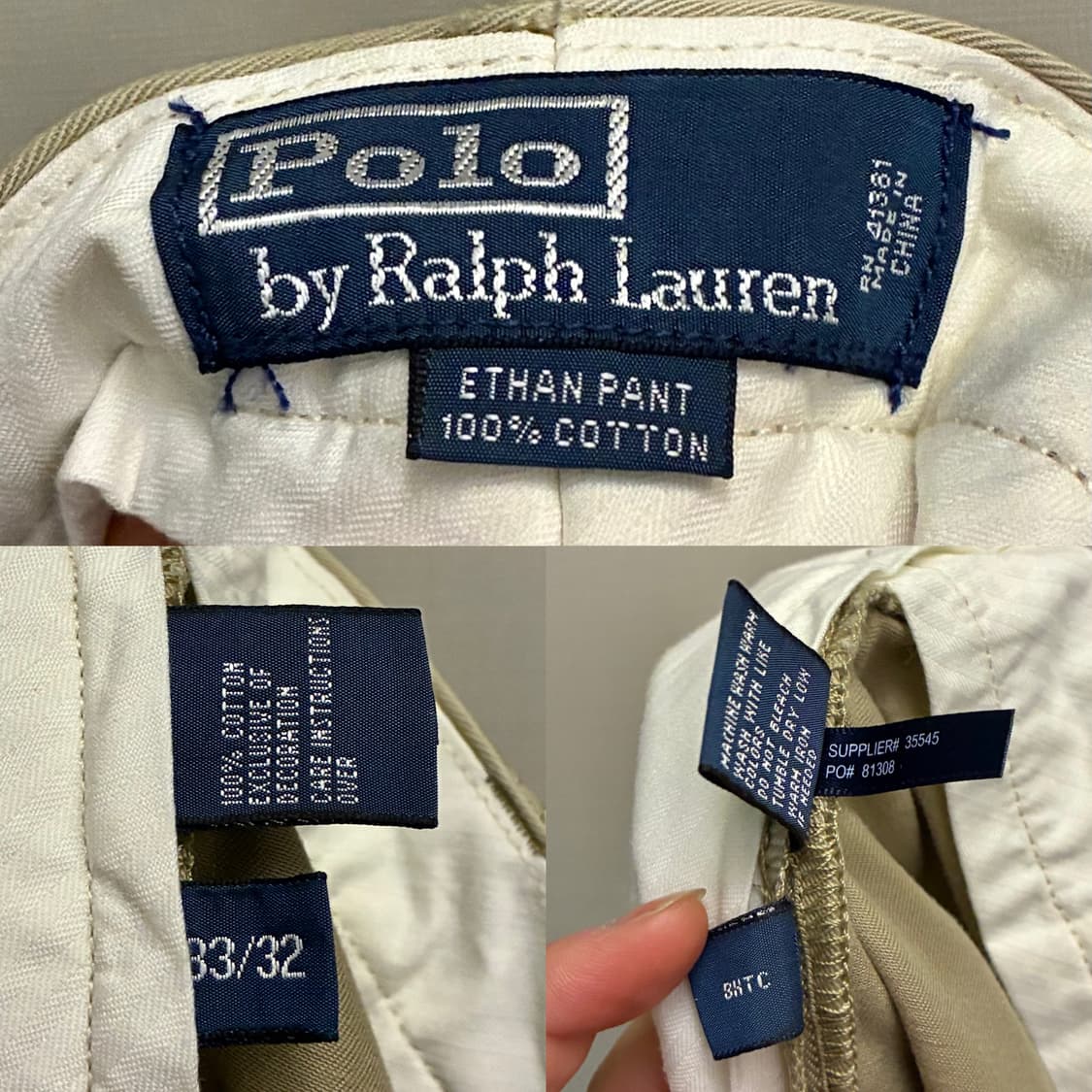 (33)POLO RL 폴로랄프로렌 에단 코튼 클래식 투턱 치노팬츠 면바지 상품이미지10