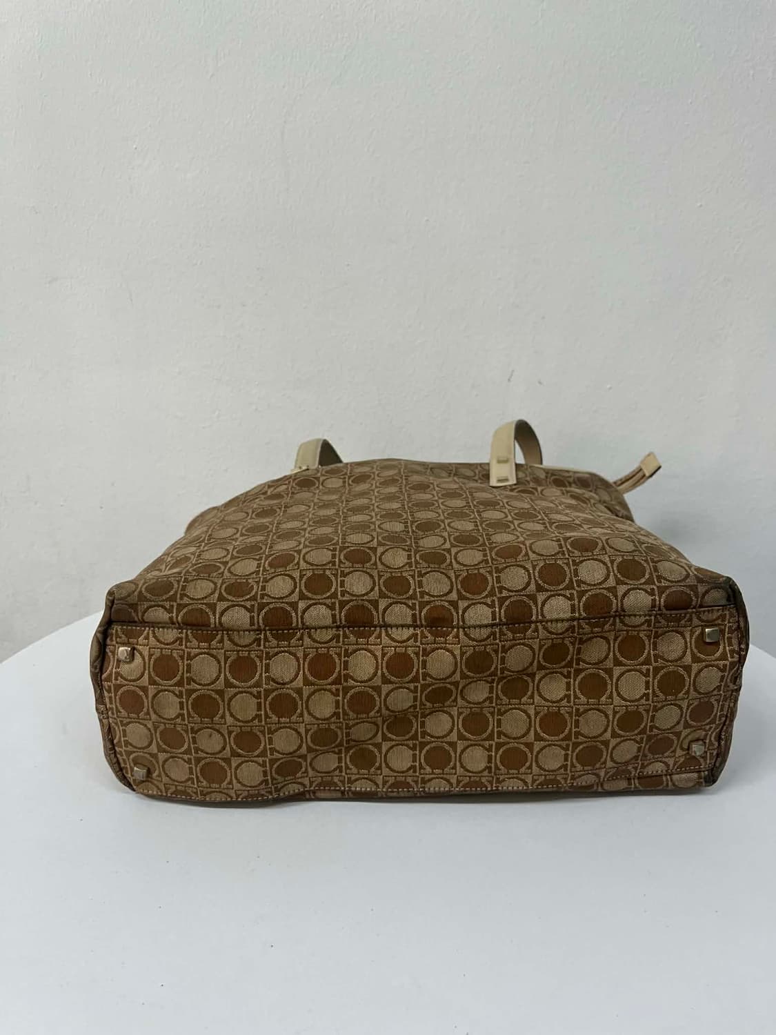 살바토레 페라가모 간치니 자가드 쇼퍼백 숄더 겸 토트 상품이미지5