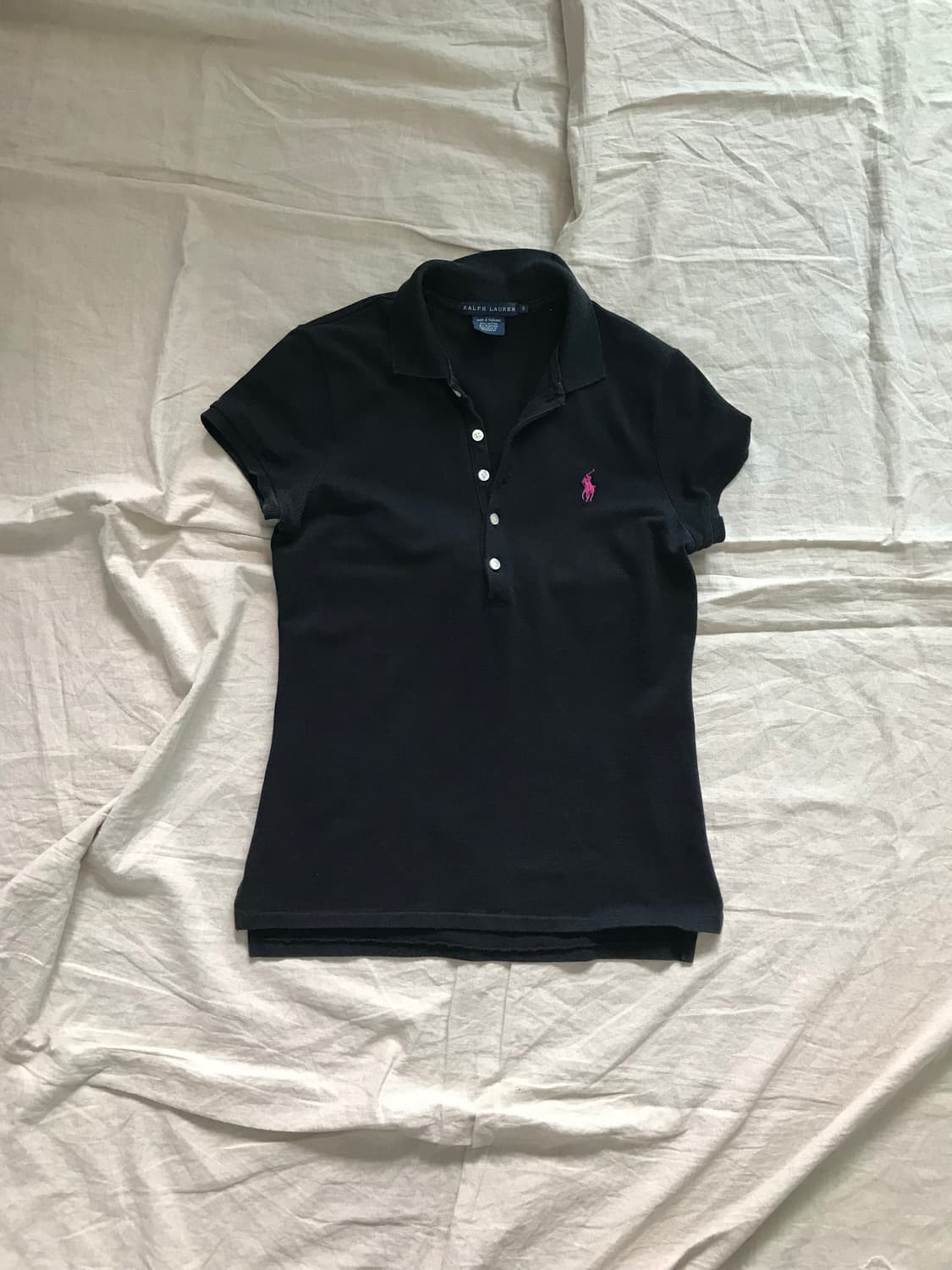 폴로 랄프로렌 여성라인 포니로고 블랙 카라티 상품이미지5