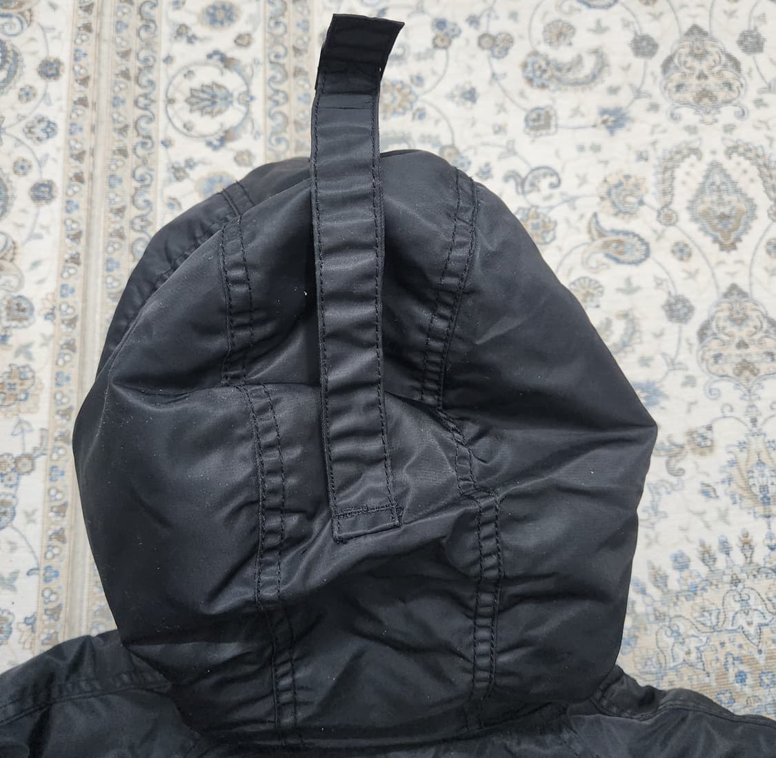 X TONZ 블랙 N3B 야상 후드 퍼 자켓 M 상품이미지6