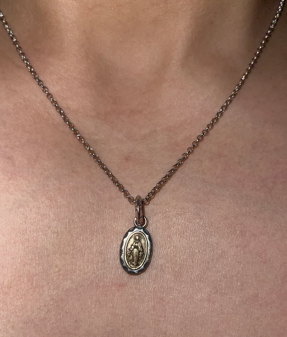 실버925 빈티지 마리아목걸이 50cm 상품이미지1